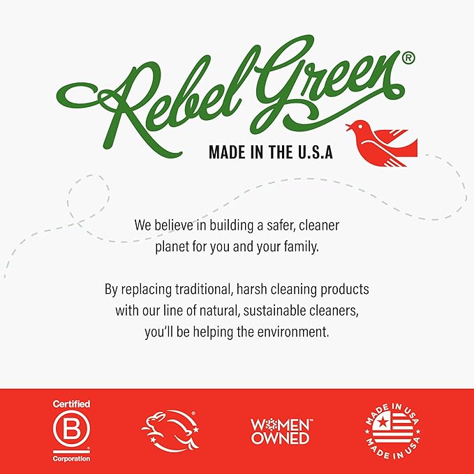 Rebel Green Fruit and Veggie Wash, Natural Fruit and Vegetable Produce Cleaner