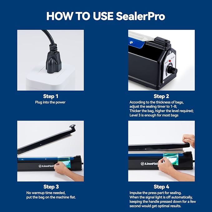 Sealer Pro, 12-inch Super Impulse Heat Bag Sealer, 7-mm Sealing System with Patent for Never Burn Out, Antioxidant Aluminium Shield, Copper Transformer, Built-in Fuse Safety System, Pink