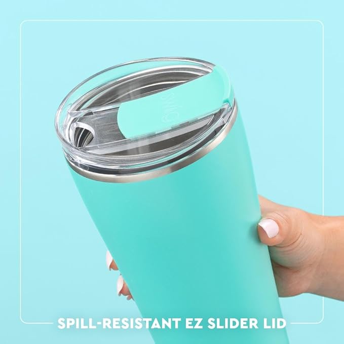 Swig Life 32oz Insulated Tumbler, Halloween Travel Coffee Tumbler with Lid, Cup Holder Friendly Travel Coffee Mug, Stainless Steel, 32 oz, Reusable Insulated Mug with Lid (Candy Corn)