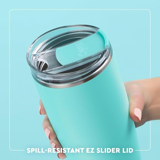 Swig Life 22oz Insulated Tumbler, Travel Coffee Tumbler with Lid, Cup Holder Friendly Travel Coffee Mug, Stainless Steel, 22 oz Tumblers, Reusable Insulated Mug with Lid (Miss Independence)