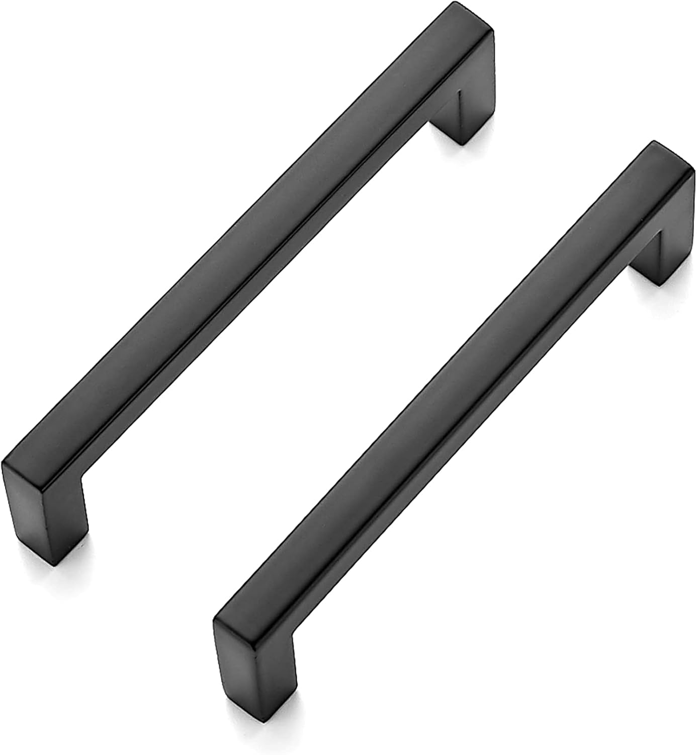 Ravinte 55 Pack Solid 3-3/4 Inch Center to Center Slim Square Bar Drawer Handles Kitchen Cabinet Handles Black Drawer Pulls Kitchen Cabinet Hardware Kitchen Handles Matte Black Cabinet Pulls