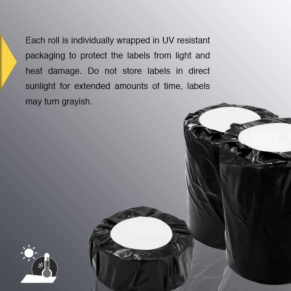BETCKEY - 3" x 1" UPC Barcode & Address Labels Compatible with Zebra & Rollo Label Printer,Premium Adhesive & Perforated[Light Blue, 6 Rolls, 8250 Labels]
