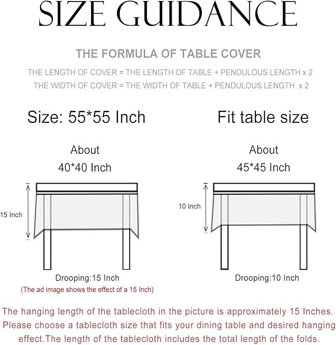 patdrea Designer Vintage Small Square Table Cloth,Yellow Linen Floral Birds Pattern Colorful Tablecloths,Decorative Table Cover for Kitchen Dining Banquet,Christmas,Thanksgiving,55"x55"-Magnolia
