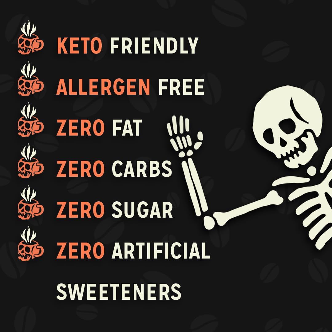 Bones Coffee Company White Russian, Cream and Cocktail Flavored Coffee, Medium Roast Low Acid Arabica Beans Compatible with Auto drip and French Press Coffee Maker, 12 Oz Whole Bean