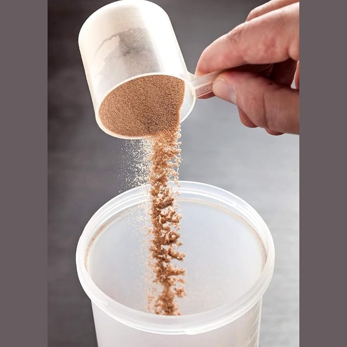 Plastic Measuring Scoop, (70 cc | 4.73 tbsp | 2.37 fl oz. | 70 mL) Long Handle Spoons for Powders, Granules, Coffee, Pet Food, Baking Supplies, Protein and Other Dry Goods, BPA Free (Set of 100)
