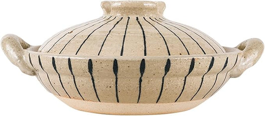 Heat Resistant Ceramic Casserole, Round Earthen Pot Cookware with Lid for Dinner and Party, Uniform Heating Stockpot for Stew, Soup, Steam, Bake(600ml/0.6quart, White)