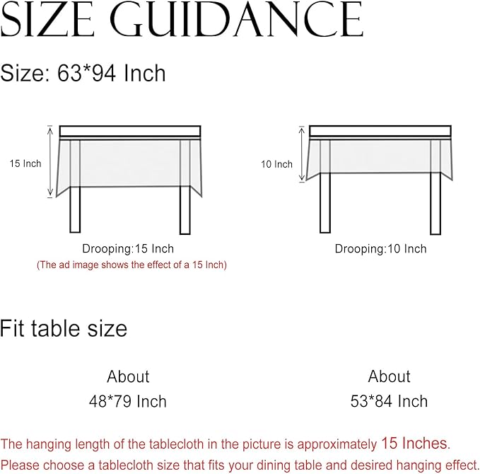 ISAENNE Designer Linen Light Beige Long Tablecloth Rectangle,French Colorful Floral Table Cloth,Stain Resistant Decor Tablecloths for Dining Thanksgiving Christmas Kitchen,63"*94"-Helena E