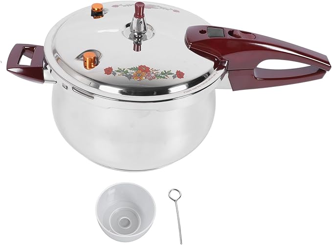 Generic Pressure Cooker, 80KPA Stainless Steel Pressure Canner Pressure Cooker with Ergonomic Handle for Induction Cooktops, Gas Cooktops, Open Flames Using (11L), Genericgw5tu3c8sd-14
