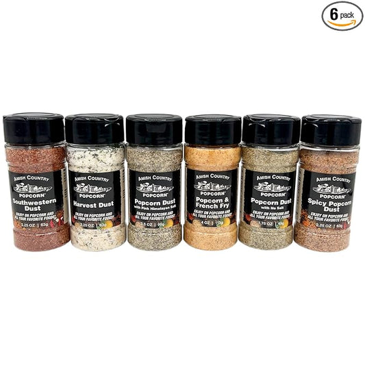 Amish Country Popcorn | 6 Pack Popcorn Dust Bundle | Old Fashioned, Non-GMO