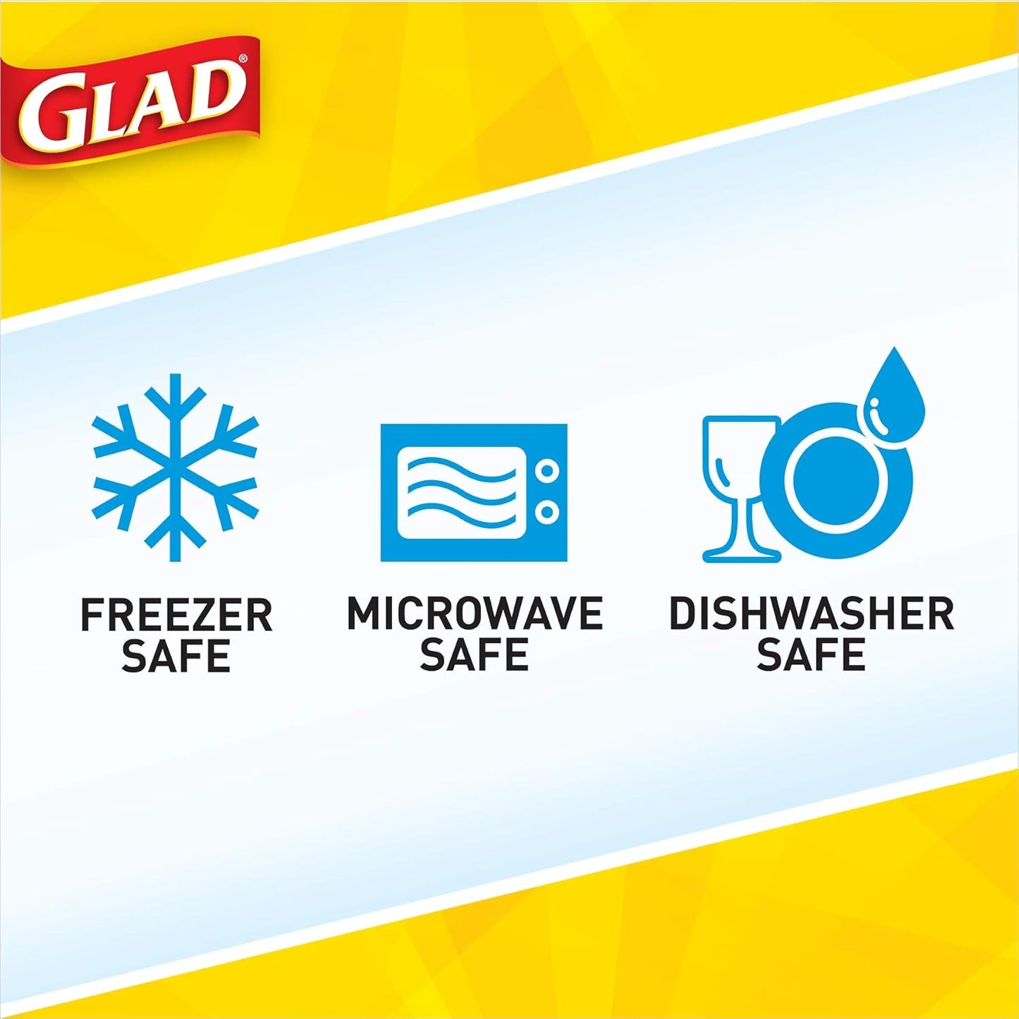 GladWare To Go Lunch Food Storage Containers | Easy to Use Glad Food Storage Containers, Round Food Containers, Medium Containers Hold up to 32 Ounces of Food, 4 Count Set (Pack of 6)