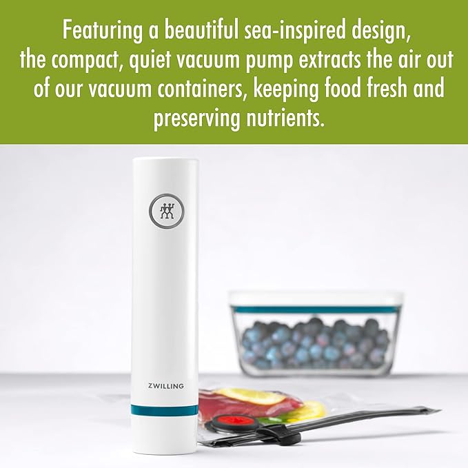 ZWILLING Fresh & Save Modern Handheld Food Saver Vacuum Sealer Machine Pump