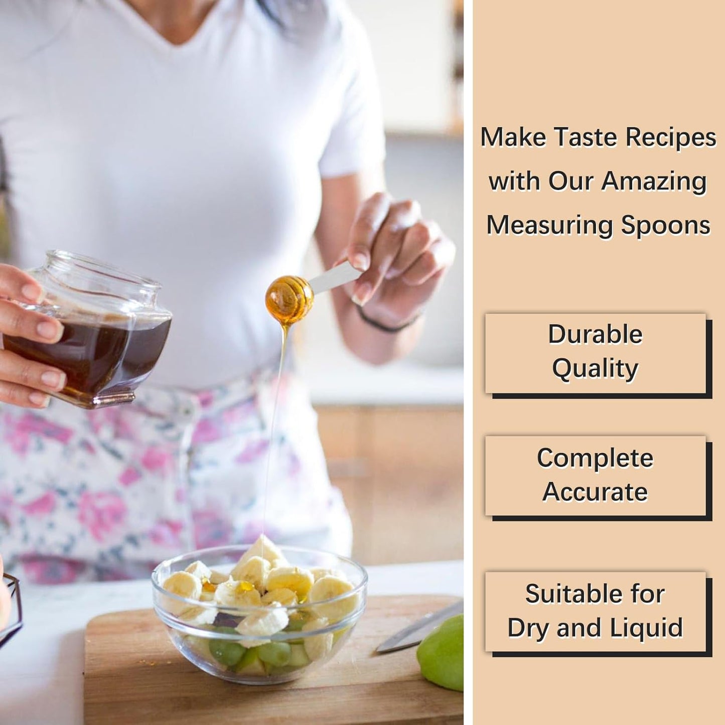 5PCS 1/2tbsp (1.5tsp, 7.5ml, 1/4oz) Single Measuring Spoon, Stainless Steel Individual Teaspoons Only
