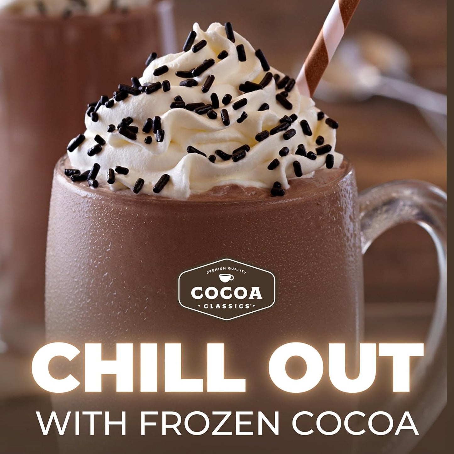 Cocoa Classics Salted Caramel Cocoa Mix, Hot Chocolate, Made with Nonfat Milk, Just Add Hot Water, Make Hot or Iced Cocoa, Gluten Free & Kosher Dairy Friendly, 1.25oz Packets (Pack of 36)