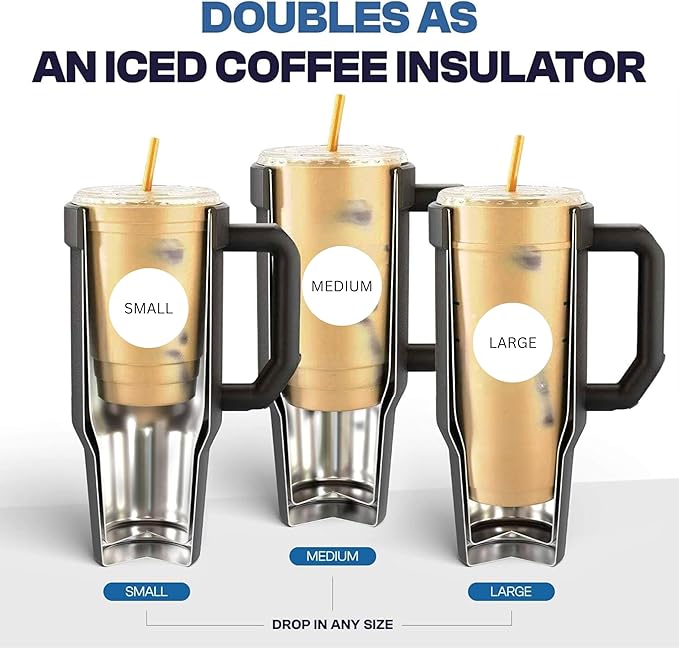 Frost Buddy Thicc Buddy - 40 oz Stainless Steel Vacuum Insulated Tumbler with Lid and Straw for Water - Travel Mug Cupholder Friendly - Gifts for Women Men Him Her (Ice Cream)