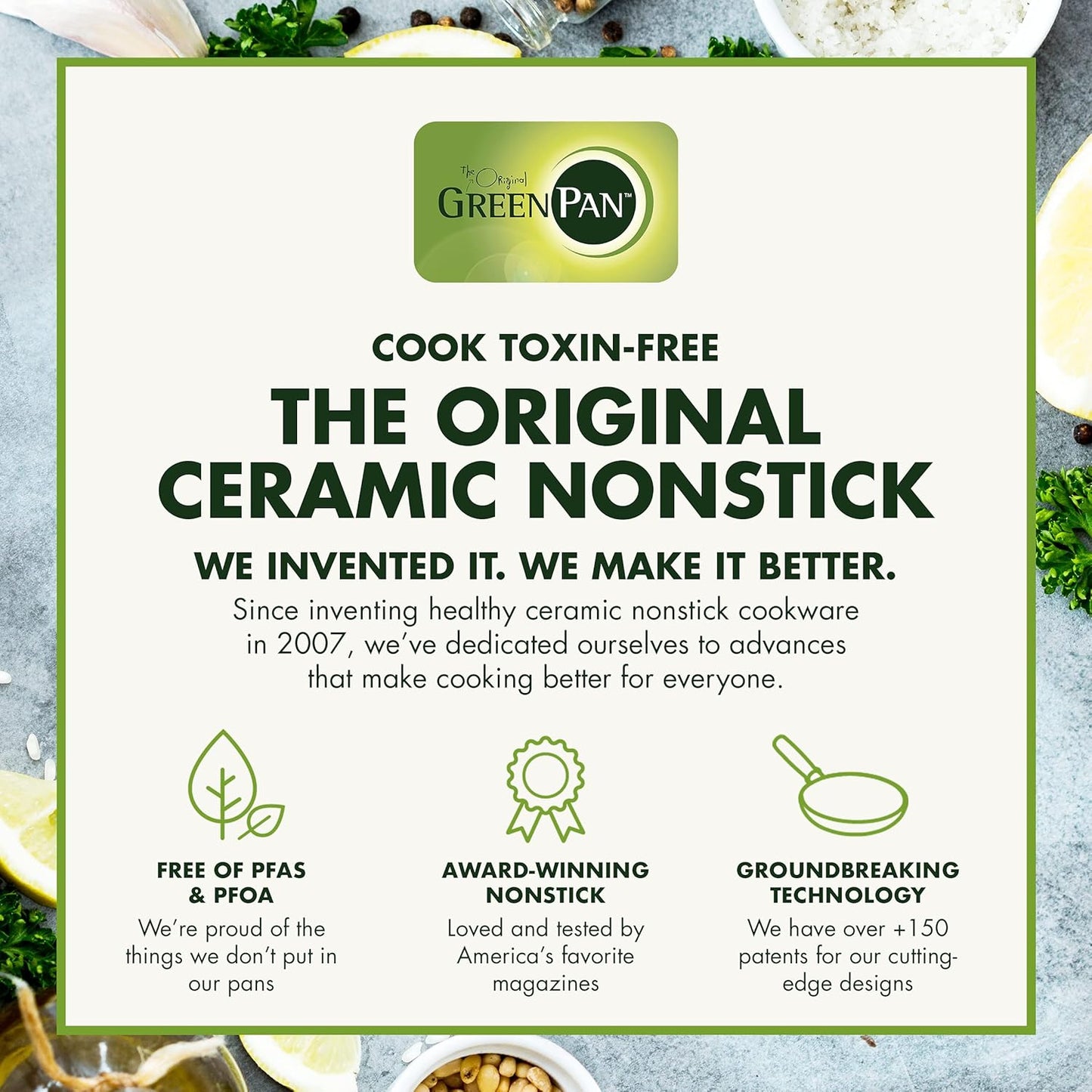 GreenPan Chatham Hard Anodized Healthy Ceramic Nonstick, 11" Griddle Pan, PFAS-Free, Dishwasher Safe, Oven Safe, Gray