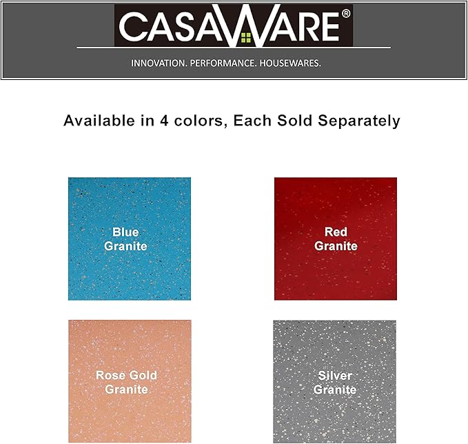 casaWare Ceramic Coated NonStick 12 Cup Muffin Pan (Silver Granite)