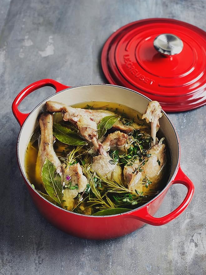 Le Creuset Enameled Cast Iron Signature Round Dutch Oven, 4.5 qt., Cerise